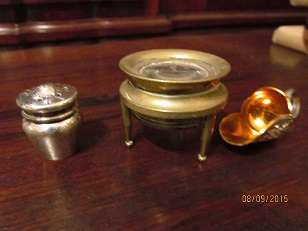 DIAMOND Dealers Lupa & Miniature Silver Plated Items