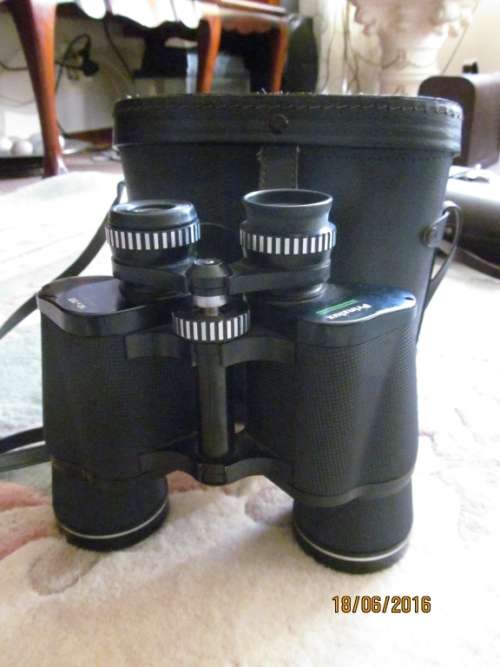 PRINZLUX BINOCULARS WITH ORIGINAL CASE - 10 X 50 Coated Optics - PERFECT CONDITION!!
