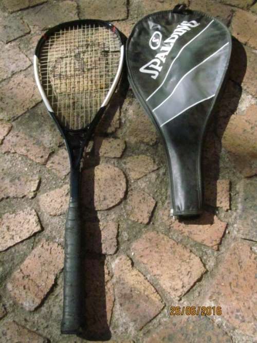 SPALDING COMP CHALLENGE !! Squash/Badminton Racquet "9912" - with protective case