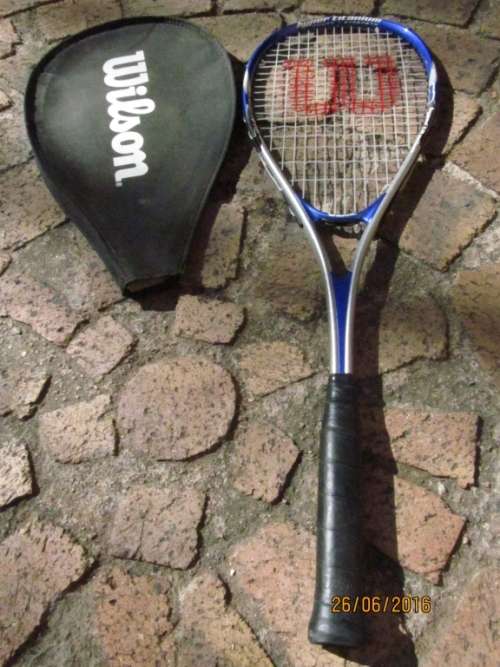 WILSON !! HYPER TITANIUM X-THREE Squash/Badminton Racquet - with protective case