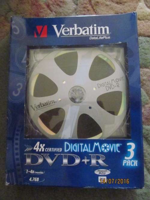 DIGITAL DVD+R !! Boxed 2 Verbatim Digital Movie 4X DVD+R Data Discs (2 Discs)