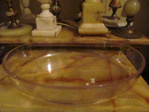 MADE IN FRANCE!! Solid Glass Large Oval Baking Dish - NEW