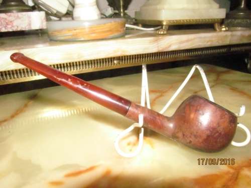 ASPA LONDON!! Long Stem Apple Type Tobacco Pipe - Stamped