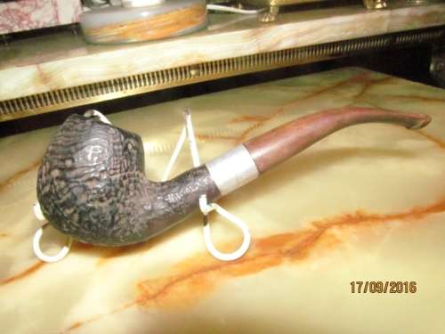 VINTAGE ORLIK !! Briar Tobacco Pipe With Bent Stem - Made in England (Possibly Byford)