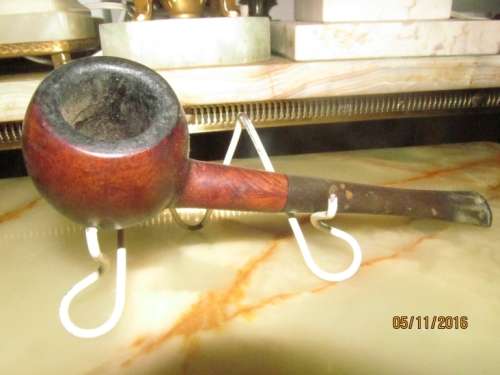 BB !! Vintage Oval Shape Briar Tobacco Pipe - stamped BB on one side SA1 H/B on other