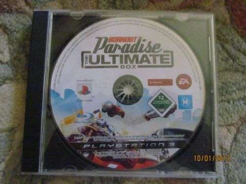 PLAYSTATION 3 GAME DISC !! Burnout Paradise - The Ultimate Box by EA