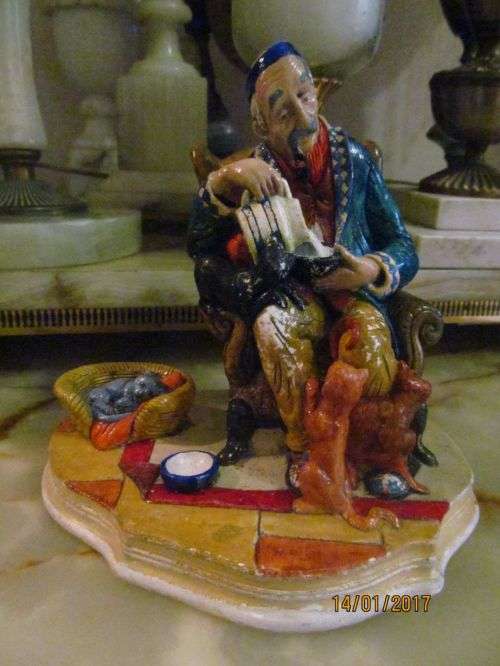 THE COMPANIONS !! Vintage Naturecraft Stoneware Figurine - "Companions No 817" - Collectable