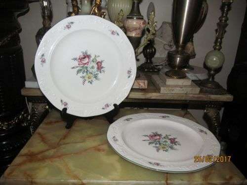 2 THE MELODY !! Set of Two SA Fine China Decorative La Rochelle Wall/Dinner Plates - Melody Series