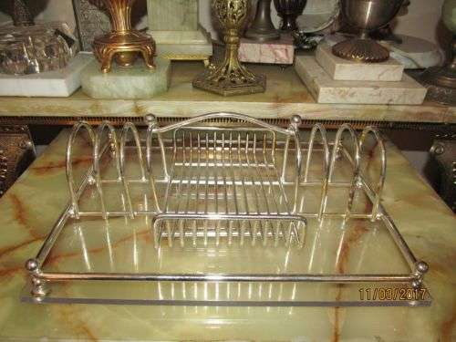 PLEXI CLASS !! Breakfast A la Carte Table Companion - Metal & Plexiglass
