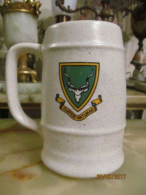 CUSTOS NATURAE !! Vintage Collectable Ceramic Beer Tankard - Guardian of Nature