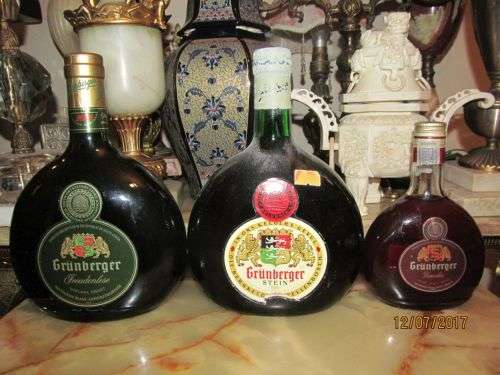 KING FOR A DAY !! Lot of Three Grunberger Wines : 2002 Rosenlese, 750ml Stein, 750ml Freudenlese