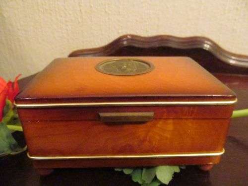 JOHANN STRAUSS !! Reuge Swiss Movement Vintage Lacquered Walnut Music Box - RARE ITEM
