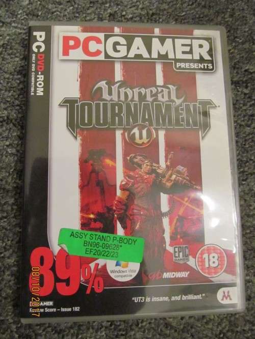 PC DOUBLE DVD GAME DISC !! Unreal Tournament III by MIDWAY