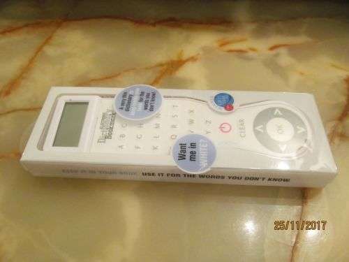 AT YOUR FINGERTIPS !! Brand New Sealed Electronic Dictionary Bookmark - 38 000 Definitions
