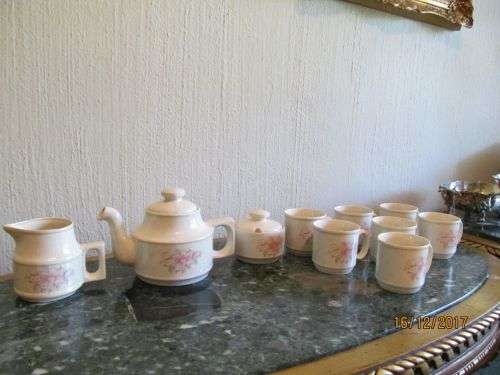 THE RUEBECCA !! Vintage Stoneware Coffee Set - The Ruebecca Collection - 10 Items