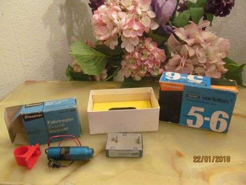 GRAUPNER UNITS !! Lot of Four 1962 Graupner R/C Components - Speed Control & 2 Channel Switch Units