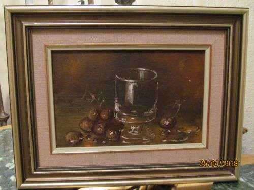 NEL MCKEITH 2 !! Framed Vintage Oil on Board - Still Life Art by SA Artist - Signed