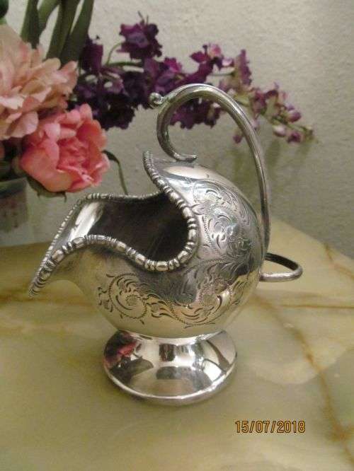 COOPER BROS !! Very Rare Silver Plated Vintage Sheffield "Union of SA" Cooper Bros Sugar Scuttle