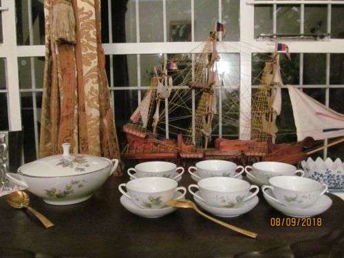 DEAUVILLE !! Vintage 1966-1975 Noritake Royal Ceramics RC Japanese Porcelain Set - 13 Items