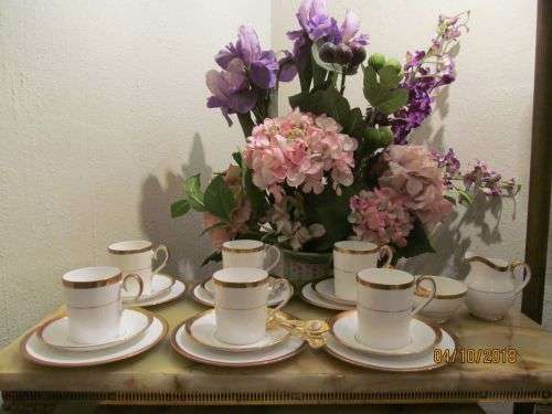 CLARENDON !! Vintage 1967-2001 Demitasse Lot/Set of Ridgway Fine Bone China - 20 Items