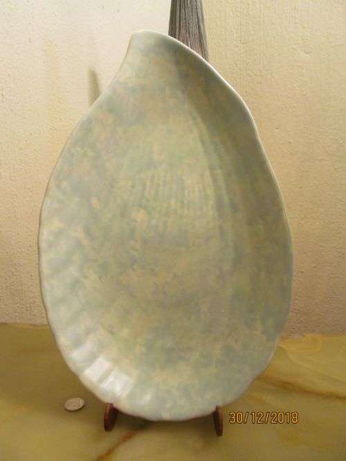 GILMAN & CTA 3 !! Very Rare Sacavern Pottery Ceramic Shell Platter - Medium Serving Platter