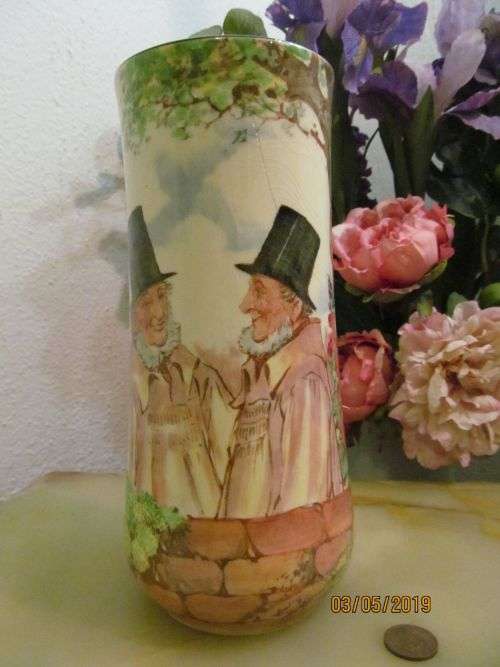 ROYAL DOULTON !! Vintage 1937 Series Ware Royal Doulton Fine Porcelain Vase - Zunday Zmocks