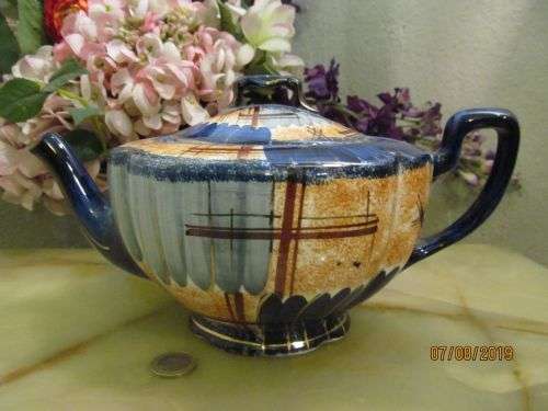 SACAVEM !! Rare Antique 1900-1930 Gilman & Cta Portuguese Sacaven Tea Pot - Art Deco/Modernist