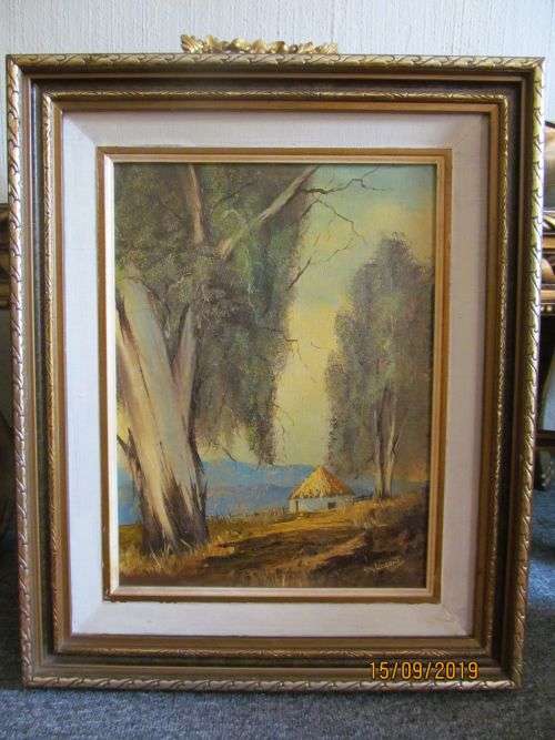 REG LAMONT !! Superbly Framed Vintage South African Oil on Board - Landscape Art - Reg Lamont