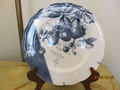 CAULDON !! Extremely Rare Antique 1880 Brown-Westhead, Moore & Co Cauldon Decorative Plate