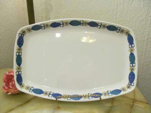 CLUPEA !! Vintage Figgjo Flint Clupea Coupe Shaped Turi Design Norwegian Serving Platter