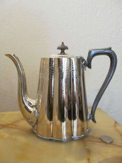 LEE & WIGFULL !! Rare Antique 1870-1899 Lee&Wigfull, Sheffield Silver Plated Teapot