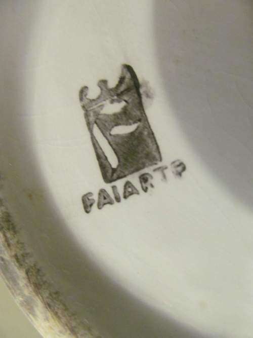 FAIART !! Vintage Portuguese Faiart Porcelain Ginger Jar with Lid - Rose Decor