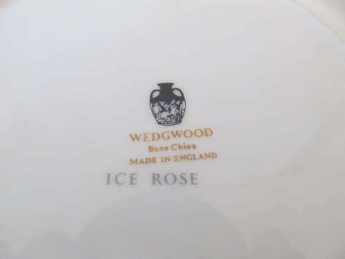 WEDGWOOD 3 !! Vintage 1960-1979 Pristine Condition Wedgwood Bone China "Ice Rose" Tea Trio