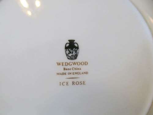 WEDGWOOD 4 !! Vintage 1960-1979 Pristine Condition Wedgwood Bone China "Ice Rose" Tea Trio