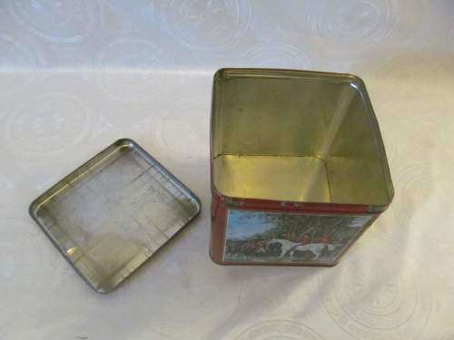 THE HUNT !! Vintage Collectable Biscuit etc Tin with Different Hunting Themes
