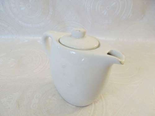 BAUSCHER WEIDEN !! Vintage 1920-1948 White Glaze Lidded Fine Porcelain Creamer or Water Pot