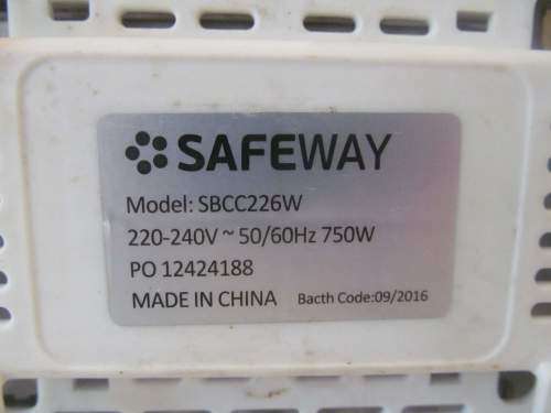 SAFEWAY !! Contemporary Safeway 2-Slice White Toaster Model SBCC226W