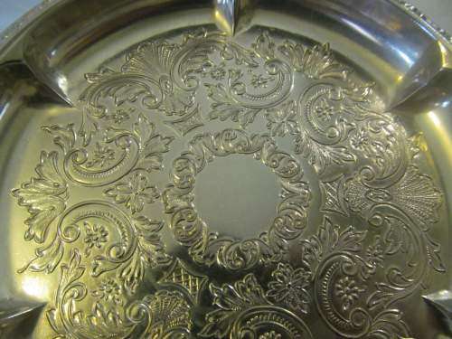 IAN HEATH !! Vintage 1950 - 1960's Grand Baroque Silver Plated Ianthe,Birmingham, Bottle Coaster