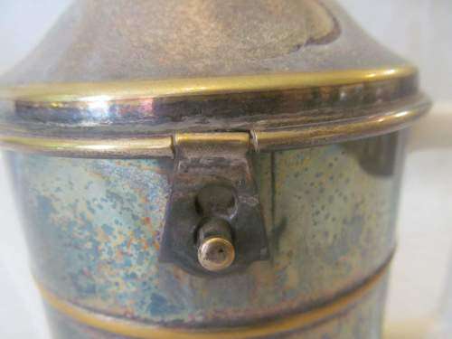 EVERHOT !! Vintage 1940's Thermal Ceramic Tea/Coffee Pot with Silver Plated Cover