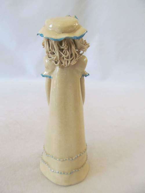 FIGURINES !! Vintage Lot of Japanese Fine Porcelain Geisha Figurine and One Other
