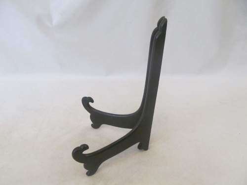 CHARGER STAND !! Large Vintage Fold-up Dark Wood Picture/Charger Stand
