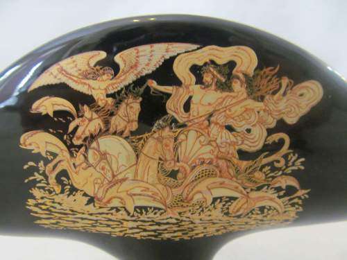 24kt DECOR !! Vintage Hand Made in Greece Fine Porcelain Serviette Stand - 24kt Gold