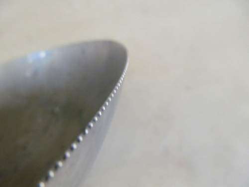 DISPLAY !! Vintage Silver Plate on Brass Display Bowl with Wood Base