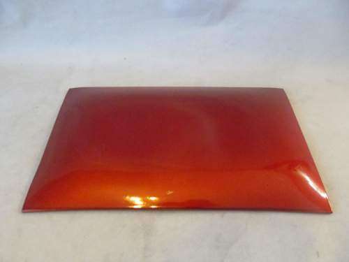 ENAMELED !! Vintage 1970's Enameled Glass Decorative Display Dish in the Canadian Seetusee Style