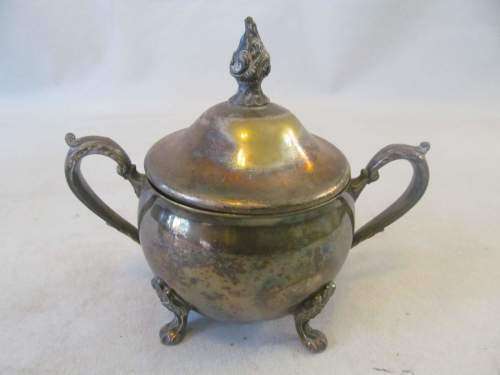 VINERS !! Vintage 1925-1939 Lot of Viners Alpha Plate Teapot and Sugar Bowl