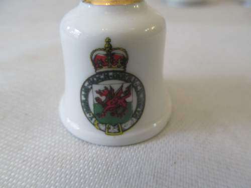 GRAYS !! Vintage Lot of Grays Pottery Milk Jug, 2 Melamine Teabag Holders & 1 Fine Porcelain Bell