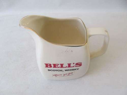 WADE !! Vintage Wade PDM Porcelain Bell's Scotch Whisky Water Jug with Gold Trim