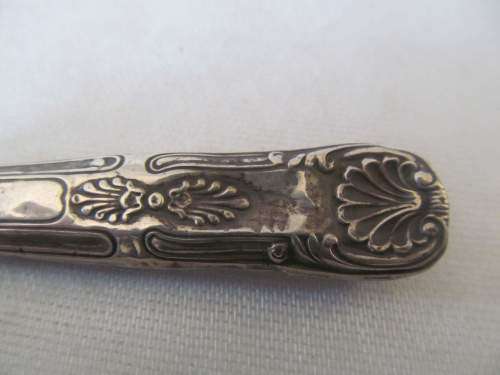 SHEFFIELD !! Antique 1900 Henry Hobson & Son Sterling Silver Fish Knife - Kings Pattern