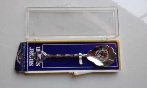 MIX !! Vintage Lot of Japanese Meat Fork, Cast Steel Knife Sharpener & Collectable Sugar Spoon