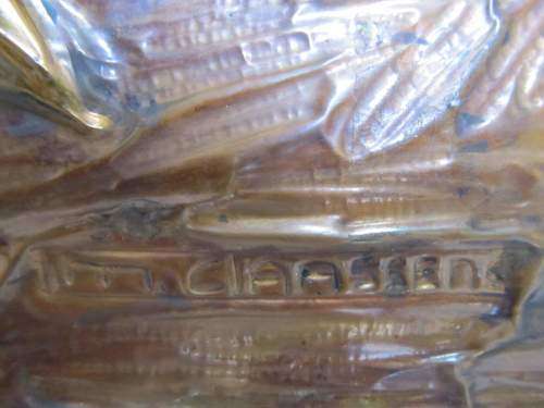 PROTEAS !! Large Framed Vintage Copperwork Still Life Decorative Piece - M Claassens